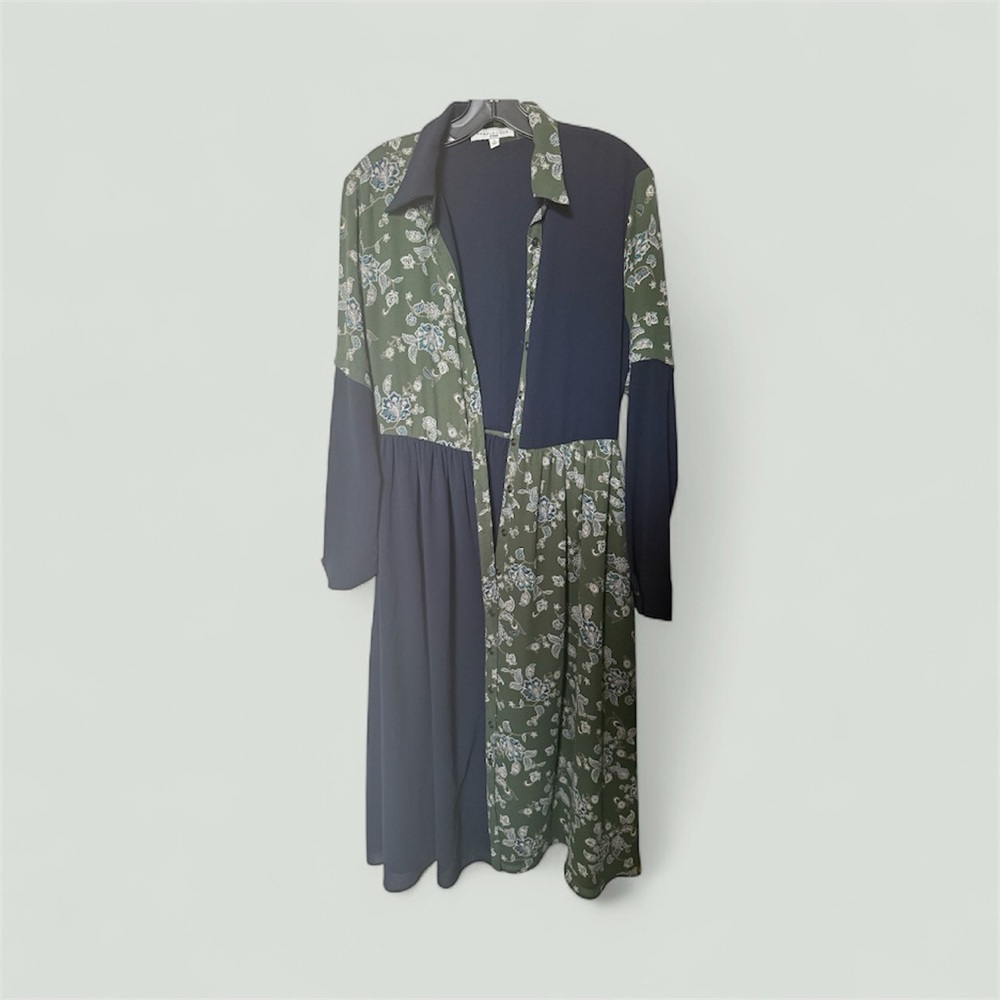 Sz Small Pamela Love Green and Black Dress